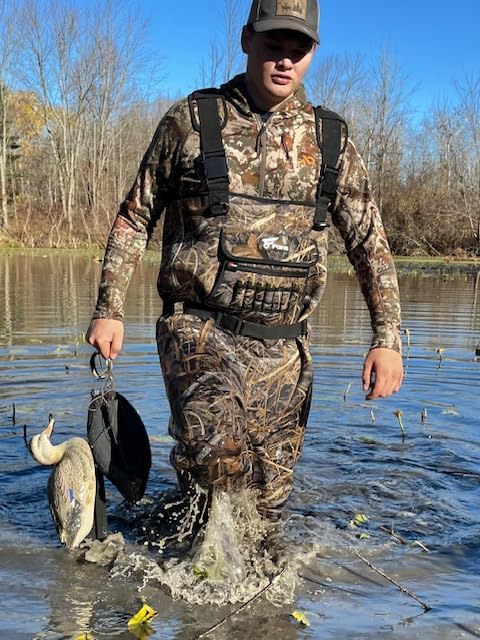 8 Fans Hunting Waders with 1000G Insulation Rubber Boots, Neoprene Chest Wader, Waterproof Bootfoot Waders for Men & Women - Image 5